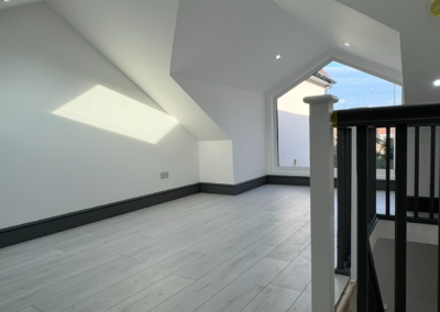 Bedroom painting in London – modern loft room finish by Eliot Painting Ltd